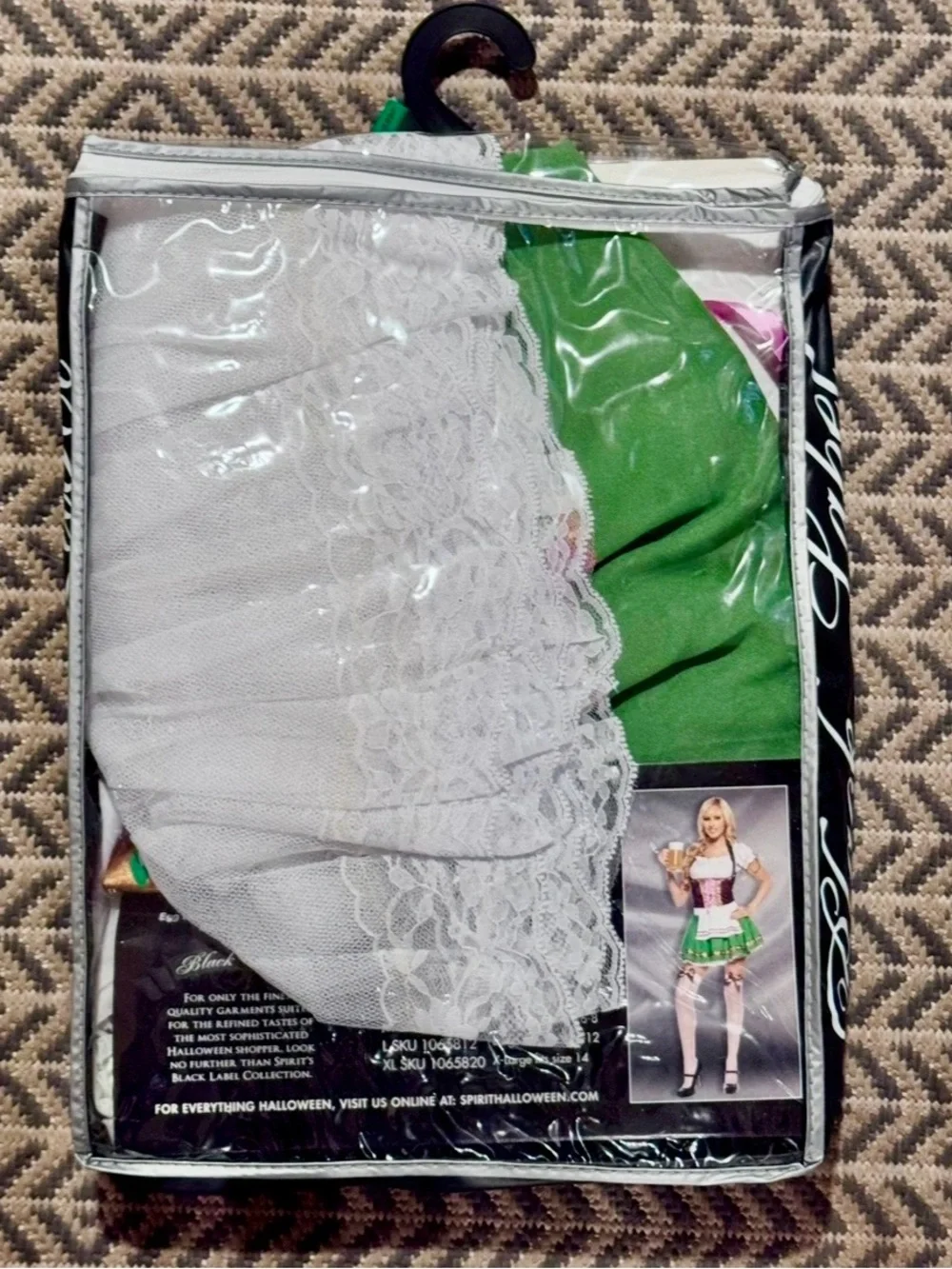Spirit Sexy Gretchen Oktoberfest Costume - Green, White & Burgundy